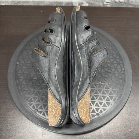 Dansko Women's Size 8 Janie Black Leather Slip-On Slide Comfort Casual Sandals - Picture 5 of 7